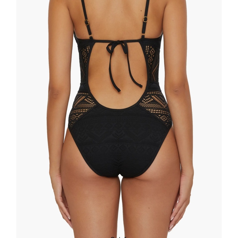 Becca - color play Black Lace One-Piece Swimsuit - Picture 4 of 4